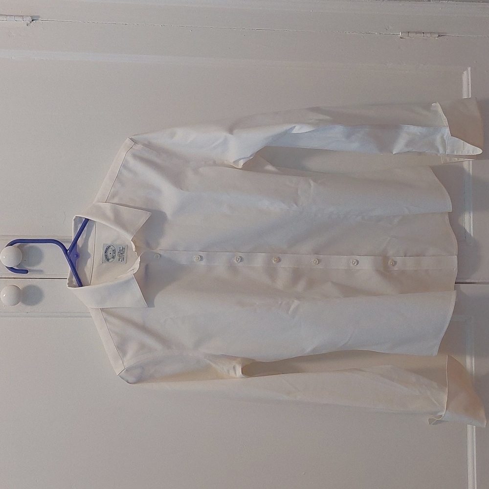 White button down blouse